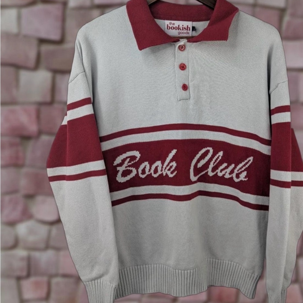 The Bookish Goods Book Club Sweater Size XL
